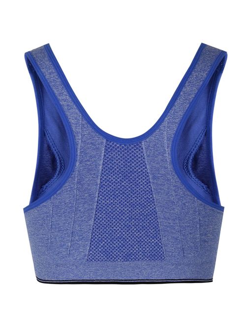 ohlyah Women's Zipper Front Closure Sports Bra Racerback Yoga Bras