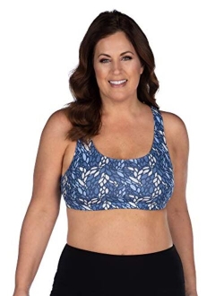 LEADING LADY Women's Plus-Size Light Impact Sports Bra