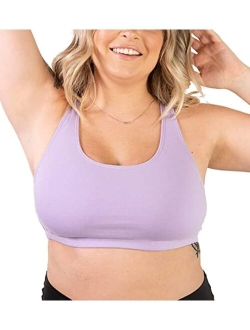 LEADING LADY Women's Plus-Size Light Impact Sports Bra