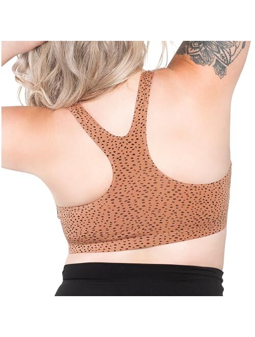 LEADING LADY Women's Plus-Size Light Impact Sports Bra