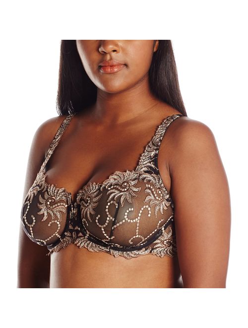 Lunaire Sevilla Scroll Embroidered Semi Demi Underwire Bra