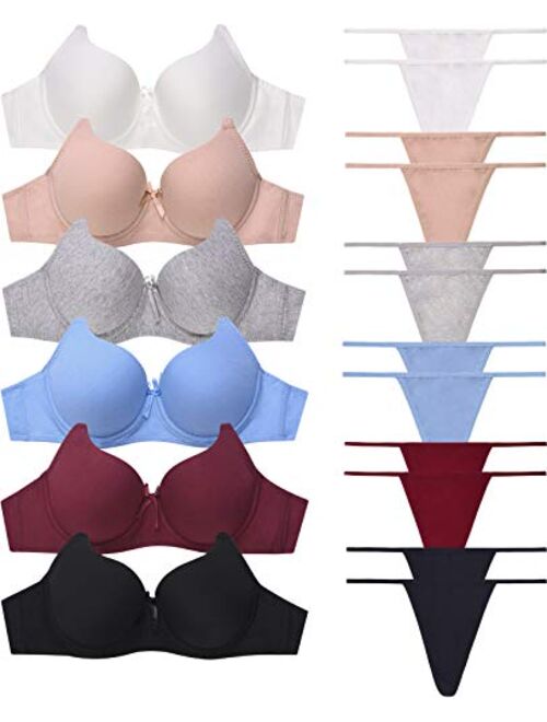 Women's Premium Plain Cotton Bra (6 Pack)