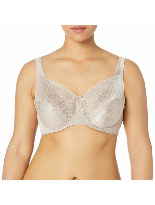 Playtex Secrets Love My Curves Signature Floral Underwire Full Coverage Bra #4422