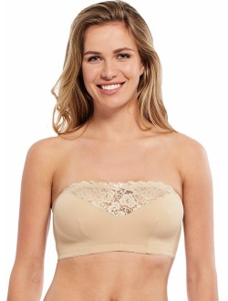 Women Bandeau Bra Padded Strapless Brarette Soft Bra Seamless Bandeau Tube  Top Bra Assorted