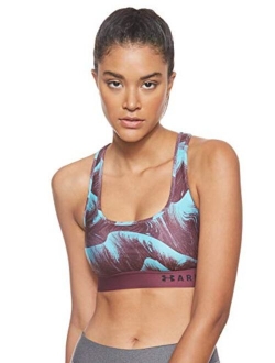 Women's Armour Mid Crossback Print Sports Bra