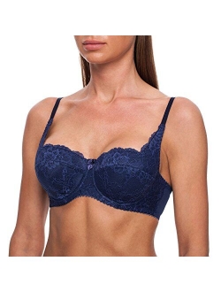 frugue Women's Balconette Reversible Lace Sexy Bra