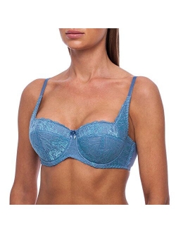 frugue Women's Balconette Reversible Lace Sexy Bra