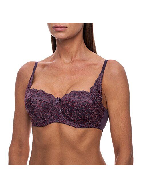 frugue Women's Balconette Reversible Lace Sexy Bra