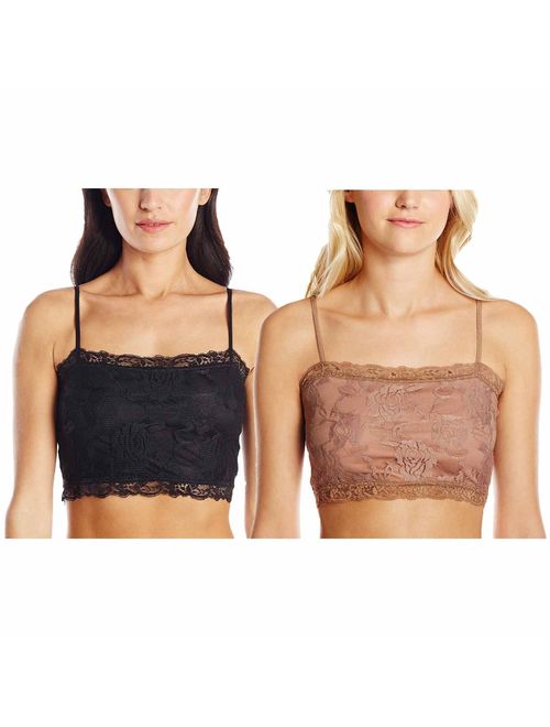 PURE STYLE Girlfriends Women's Camiflage Breathable Stretch Lace Half Cami