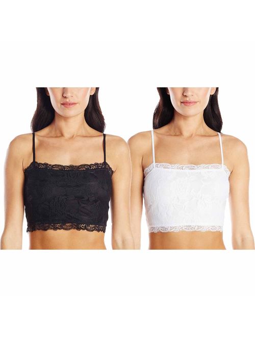 PURE STYLE Girlfriends Women's Camiflage Breathable Stretch Lace Half Cami