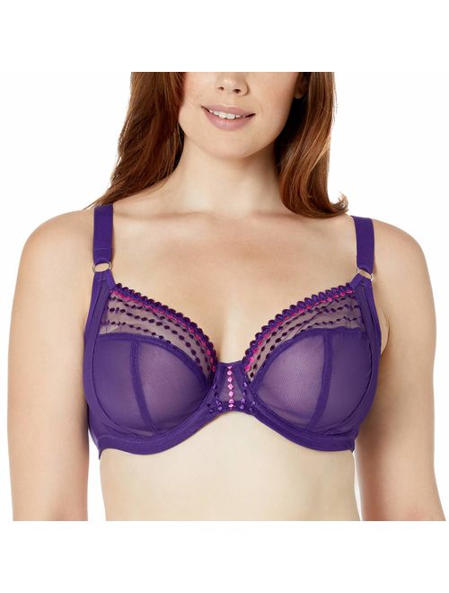 Elomi Women's Matilda Unlined Plunge Underwire Bra with J-Hook