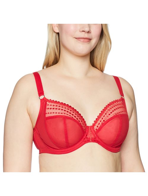 Elomi Women's Matilda Unlined Plunge Underwire Bra with J-Hook