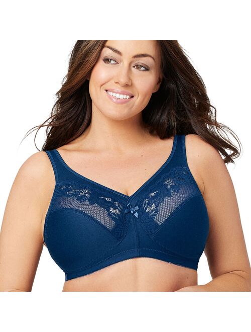 Glamorise Women's Full Figure Plus Size MagicLift Wirefree Minimizer Support Bra