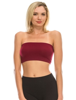 Kurve Seamless Bandeau Tube top - UV Protective Fabric, Rated UPF 50+ (Non-Padded) -Made in USA-