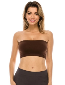 Kurve Seamless Bandeau Tube top - UV Protective Fabric, Rated UPF 50+ (Non-Padded) -Made in USA-