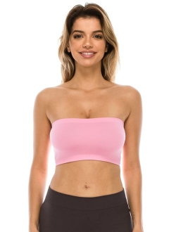 Kurve Seamless Bandeau Tube top - UV Protective Fabric, Rated UPF 50+ (Non-Padded) -Made in USA-