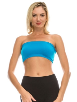 Kurve Seamless Bandeau Tube top - UV Protective Fabric, Rated UPF 50+ (Non-Padded) -Made in USA-