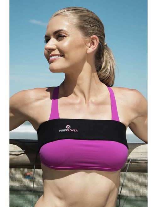 Breast Band, No-Bounce, High Impact Sports Bra Support Band | Post Surgery Bra Strap | Soft, Breathable Fabric