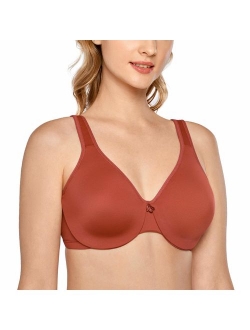 Women's Smooth Full Figure Large Busts Underwire Seamless Minimizer Bras