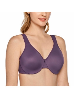 Women's Smooth Full Figure Large Busts Underwire Seamless Minimizer Bras