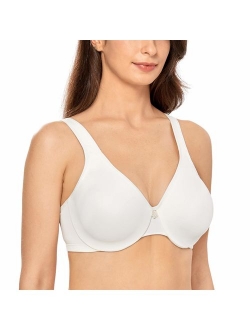 Women's Smooth Full Figure Large Busts Underwire Seamless Minimizer Bras