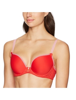 Women's Deco Vibe Underwire Molded Plunge Bra With J-hook