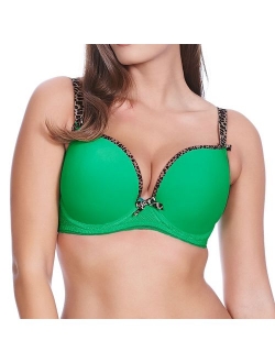 Women's Deco Vibe Underwire Molded Plunge Bra With J-hook