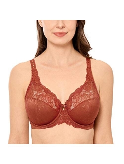 Women's Beauty Lace Non Padded Minimizer Full Figure Underwire Bra