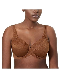 Women's Beauty Lace Non Padded Minimizer Full Figure Underwire Bra