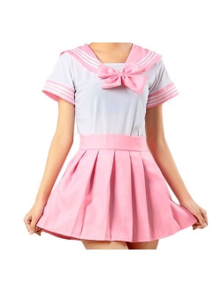 WenHong School Uniform Dress Cosplay Costume Japan Anime Girl Lady Lolita