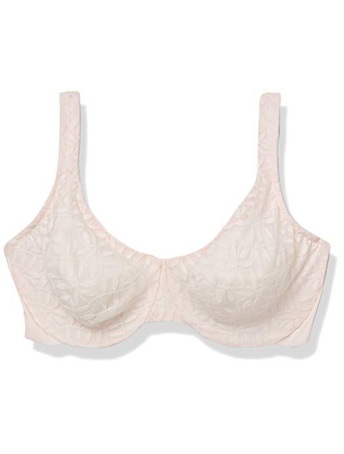 Olga Women's Sheer Leaves Minimizer Bra