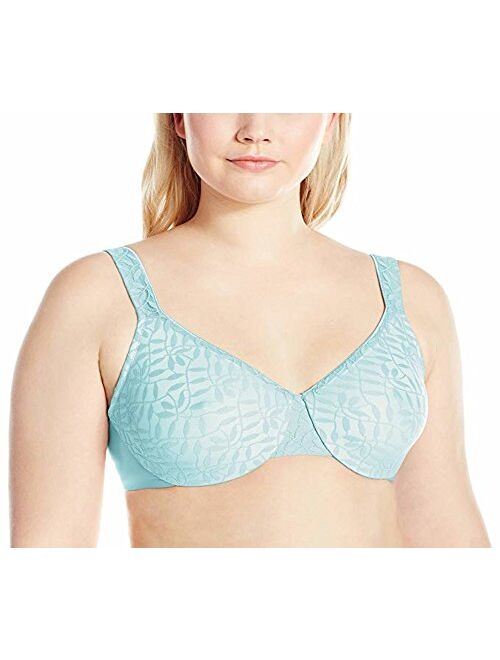 Olga Women's Sheer Leaves Minimizer Bra