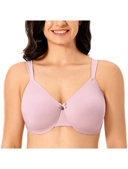 Women's Sheer Minimizer Bra Plus Size Support Underwired Everyday Bra