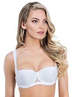 Rosme Womens Balconette Bra with Padded Straps, Collection Kamila