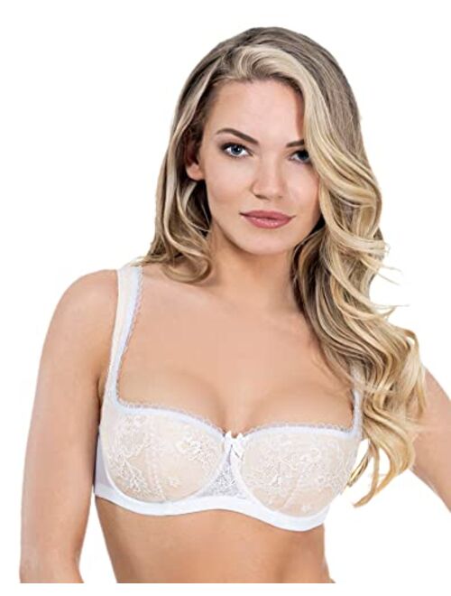 Rosme Womens Balconette Bra With Padded Straps, Collection 