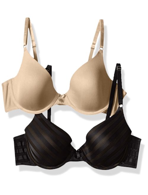 Maidenform Self Expressions Women's One Fab Fit Demi T-Shirt Bra 2-Pack Bra