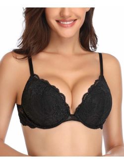 JOJOANS Floral Lace Halter Bra Bralette Top Hook and Eye Closure in The  Back Unpadded Wirefree Lace Bra Nude