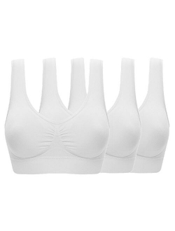 Ouno 5 Pack Womens Seamless Wirefree Sleep Bra