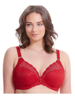 Elomi Women's Plus-Size Carmen Underwire Plunge Bra with Stretch Lace