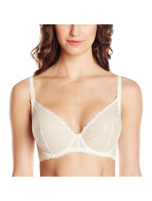 Le Mystere Women's Sexy Mama Nursing Bra, Lace Nursing Bra with Scalloped Trim and Adjustable Shoulder Straps