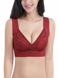 Intimate Portal Gemma Padded Bralette Wireless Demi Cups Back Smoothing Bra