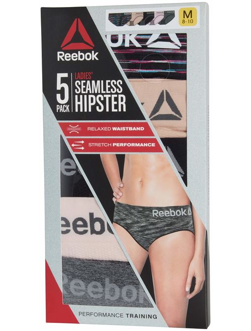 Reebok Womens Seamless Hipster Panties, 3-Pack
