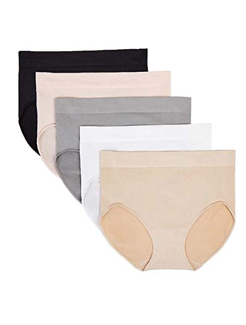 Carole Hochman Ladies' Seamless, Stay in Place Brief, Full Coverage, 5 Pack