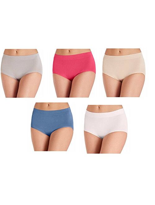 Carole Hochman Ladies' Seamless, Stay in Place Brief, Full Coverage, 5 Pack