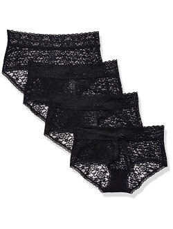 Women's 4-Pack Lace Stretch Hipster Panty