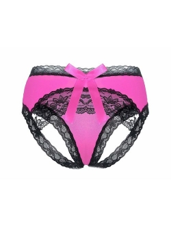 E-Laurels Lace Midnight Bow-Tie Panties Women Underwear Hipster Cheeky Women's Lingerie Cotton