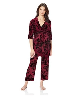 5 Piece Maternity and Nursing PJ Pant Set for Mom and Baby