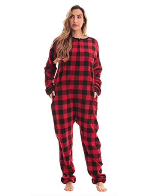 Just Love Printed Flannel Adult Onesie/Pajamas