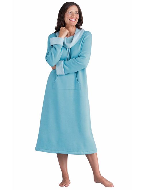 PajamaGram Soft Nightgowns for Women - Long Sleeve Nightgown