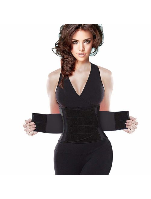 UltraComfy Waist Trainer for Weight Loss Waist Trimmer AB Belt Sweat Belt Burn Calories Boosts Metabolism